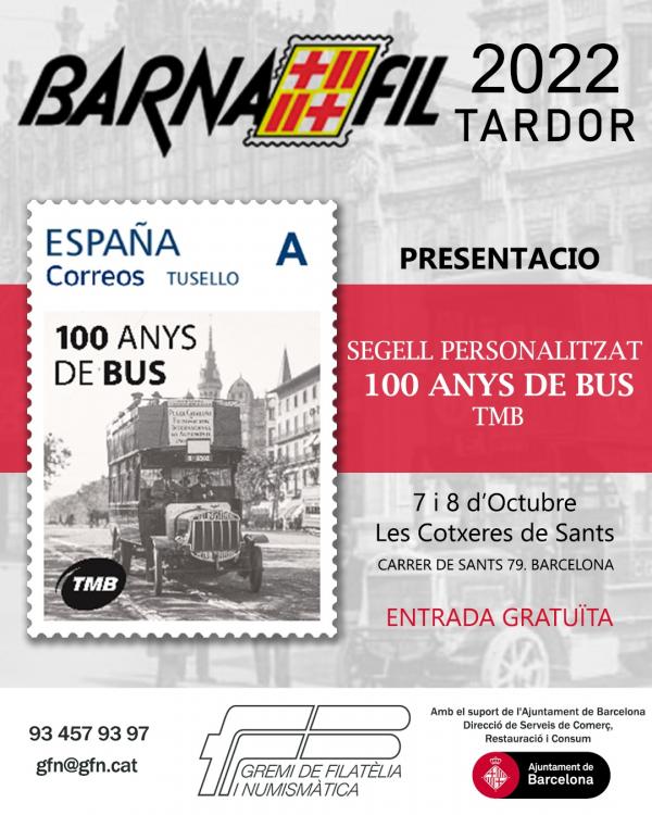 Cartell de la presentació del segell a Barnafil