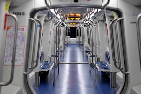 Interior dels nous combois de la M4. /Foto: ATM MILANO Interior dels nous combois de la M4. /Foto: ATM MILANO