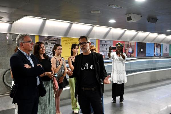 Roger Grasas durant la inauguració. /Foto: PEP HERRERO (TMB)