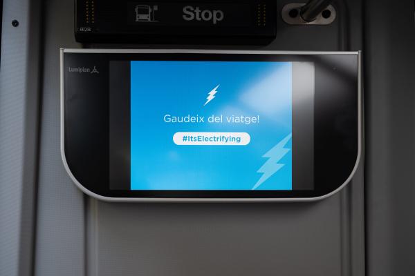 El nou minibús elèctric d'INDCAR. /Foto: M.A. CUARTERO (TMB)