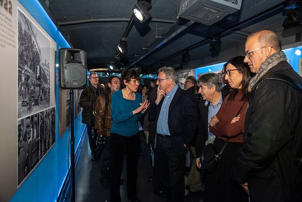 El conseller delegat de TMB, Gerardo Lertxundi, en la inauguració de l'exposició / Foto: Pep Herrero (TMB)