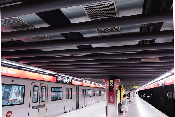 Ventilació en una estació de la línia 1 de metro