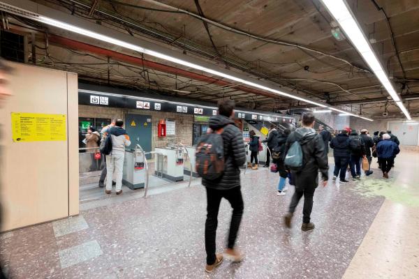 Vestíbul de Sants Estació L5 / Foto: Miguel Ángel Cuartero (TMB)