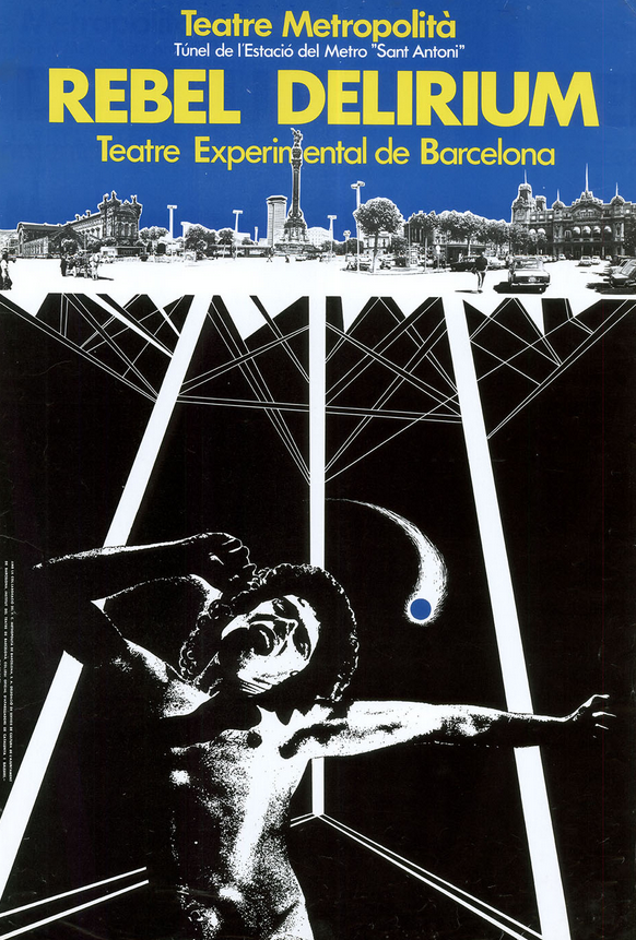 El cartell de l'obra Rebel Delirium / Foto: Arxiu TMB