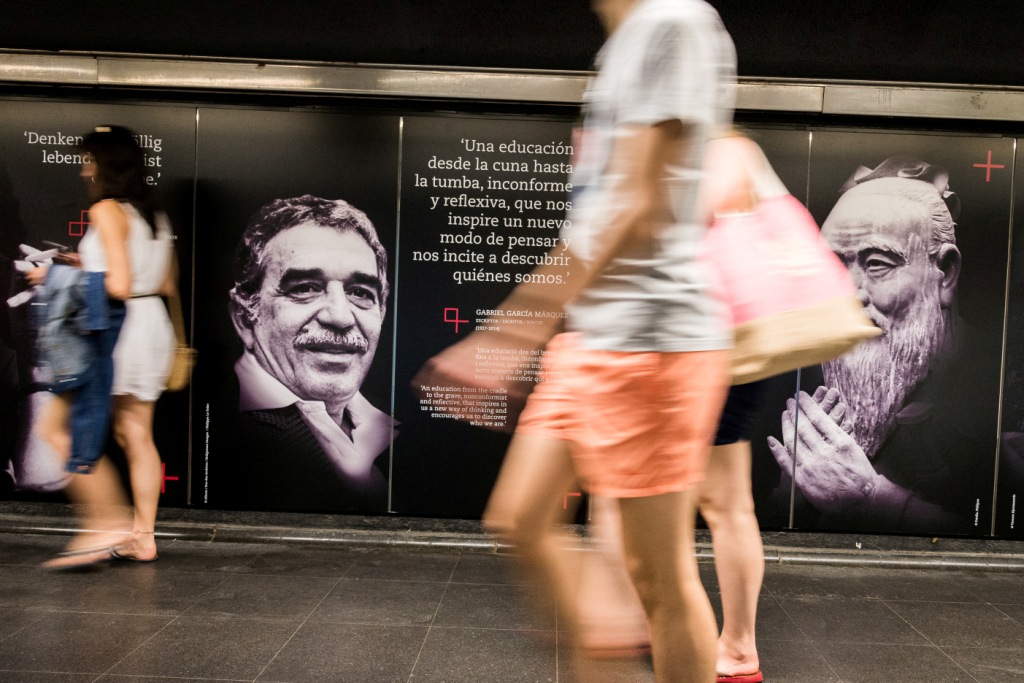 Exposició 'Sapere Aude' al metro de Barcelona / Foto: Pep Herrero
