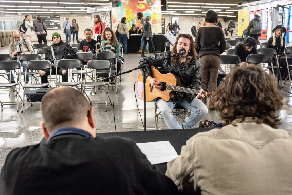 Uns 50 artistes són candidats aconvertir-se en Músics al metro / Foto: Pep Herrero (TMB)