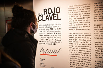 L'exposició 'Rojo Clavel' a l'Espai Mercè Sala / Foto: Pep Herrero (TMB)
