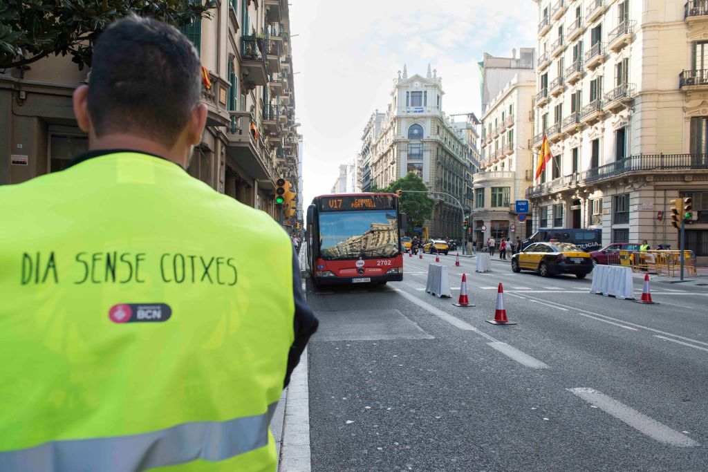 Dia Sense Cotxes a via Laietana / Foto: Miguel Ángel Cuartero (TMB)