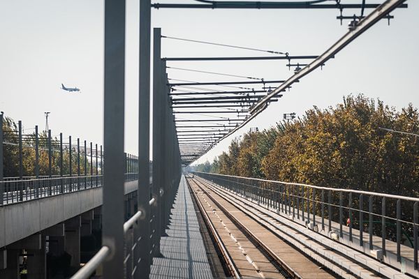Viaducte on se situen les tres estacions pendents de la línia 10 Sud de metro / Foto: Pep Herrero (TMB)